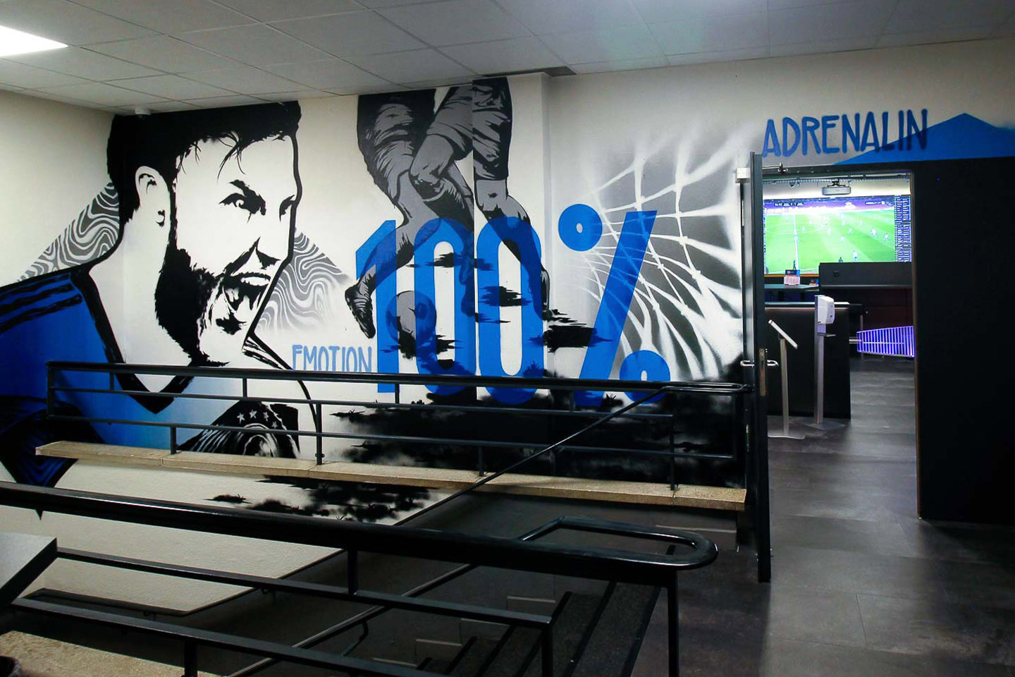 Entrance area of a betting place in Wiesbaden-Biebrich