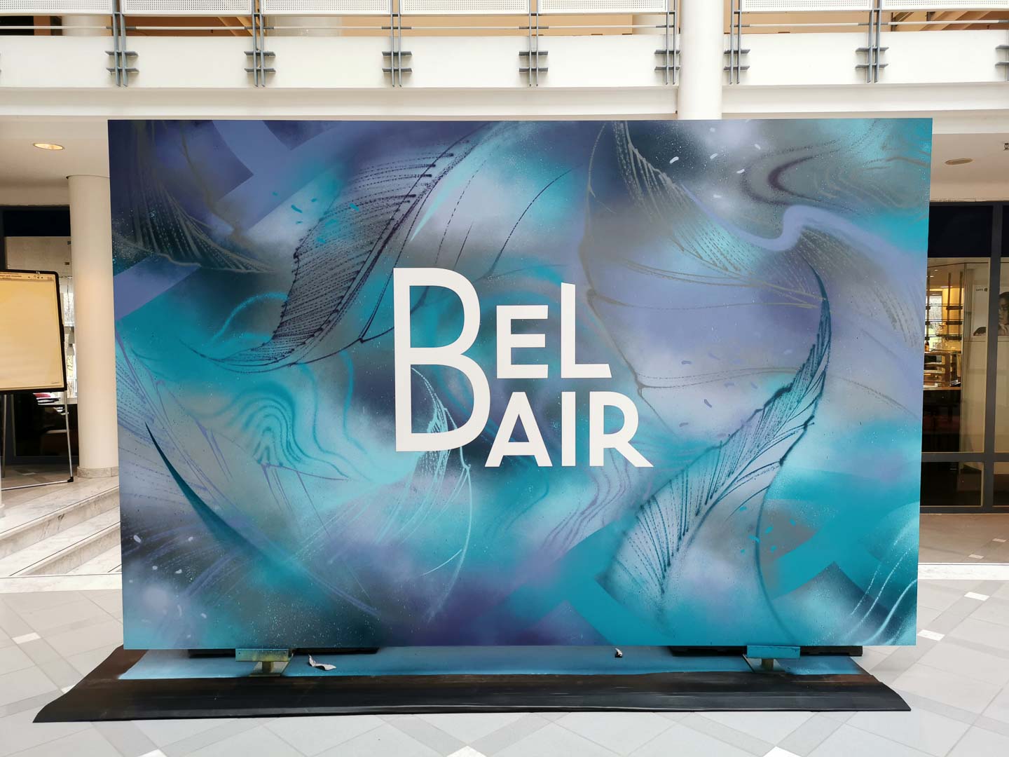 Erstellung einer Installation für den Eröffnungstag des "Bel Air" in Oberursel